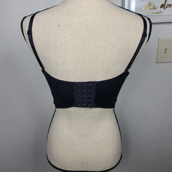 Windsor Black REIGNING LACE BUSTIER Sweetheart Neckline Top S - Picture 7 of 15